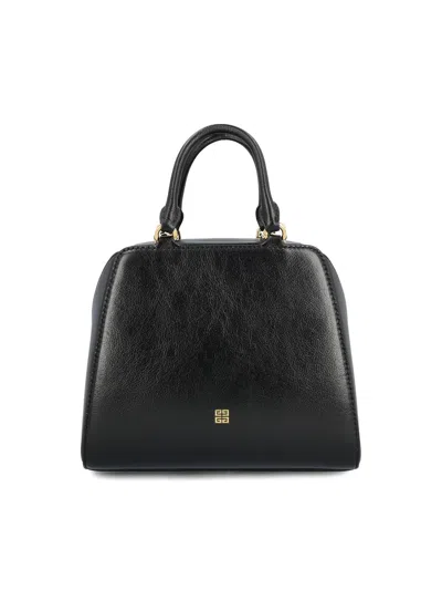 Givenchy Mini Antigona Cube Leather Crossbody Bag In Black