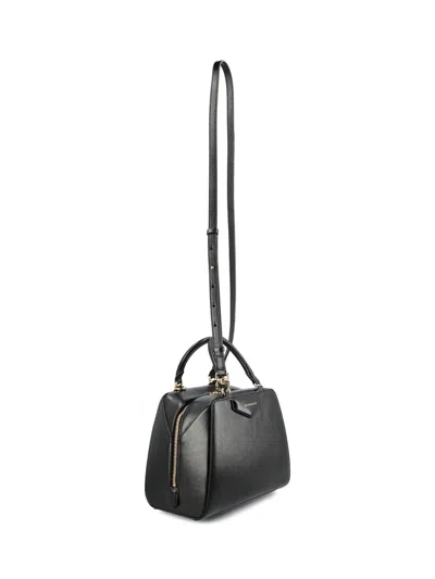 Givenchy Mini Antigona Cube Leather Crossbody Bag In Black