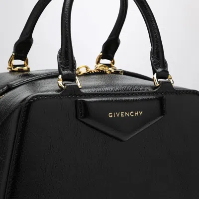 Givenchy Mini Antigona Cube Leather Crossbody Bag In Black