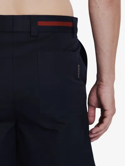 Gucci Web Tape Shorts Bermuda And Short Black