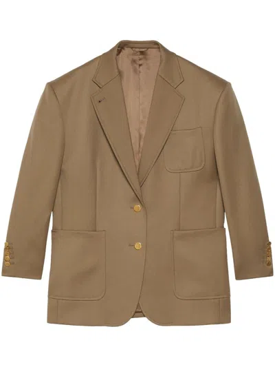 Gucci Heavy Wool Jacket W/horsebit