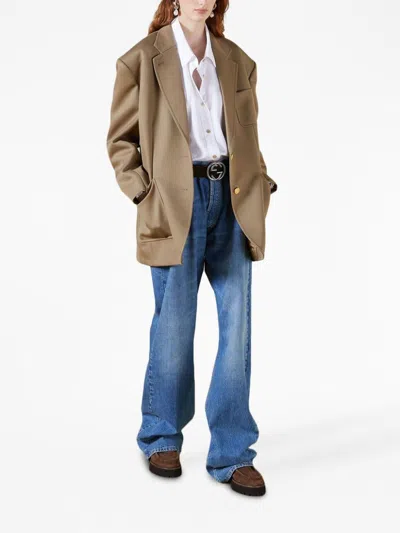 Gucci Heavy Wool Jacket W/horsebit