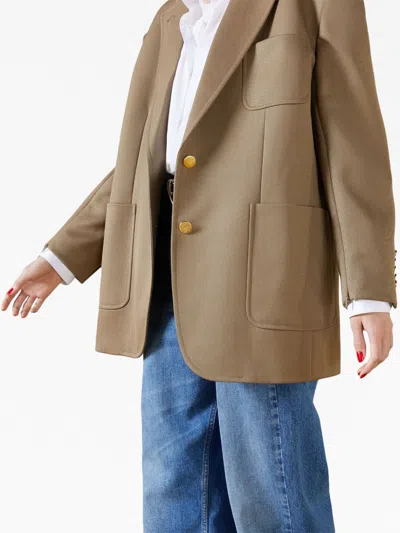 Gucci Heavy Wool Jacket W/horsebit