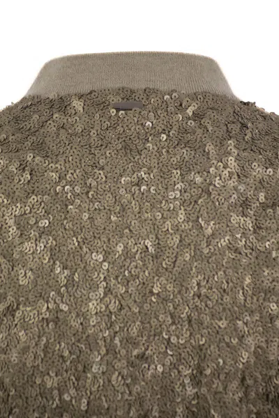Herno Bomber Jacket With Sequins