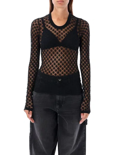 Isabel Marant Zavia Open Knit Crewneck Sweater