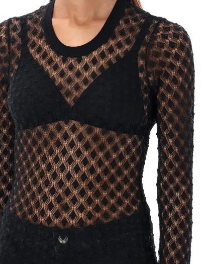 Isabel Marant Zavia Open Knit Crewneck Sweater