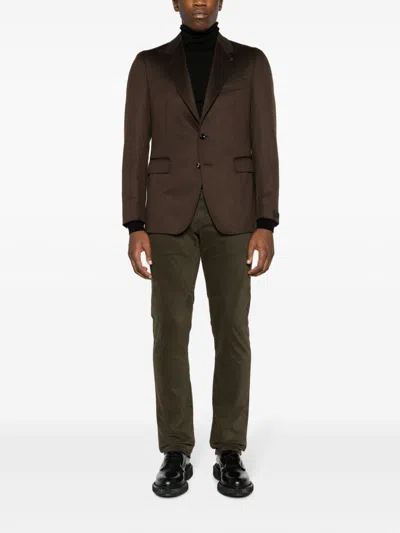 Jacob Cohen Olive Stretch Bobby Chino Trousers