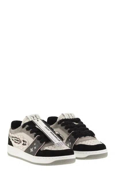 Japan Enterprise Ej Egg Rocket - Leather Trainers With Logo