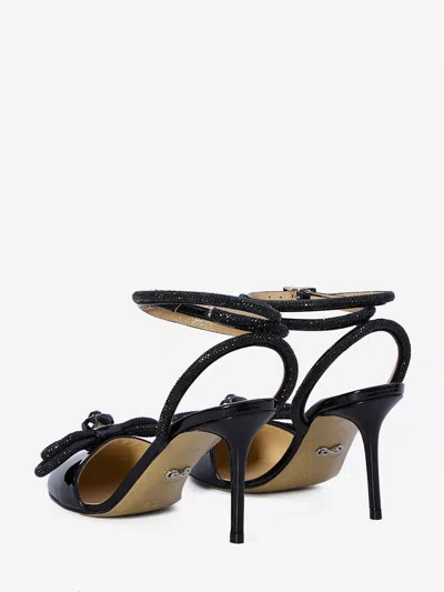 Mach&mach Double Bow Strass Ankle-strap Pumps