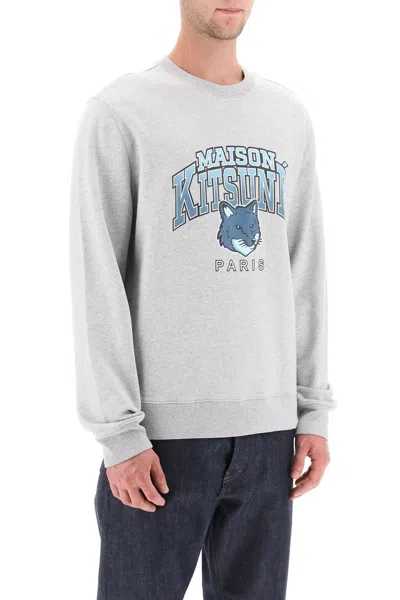 Maison Kitsuné Maison Kitsune Crew Neck Sweatshirt With Campus Fox Print
