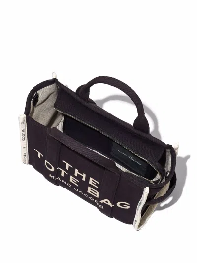 Marc Jacobs Black Canvas The Tote Shopping Bag In Black