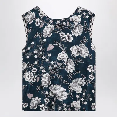 Max Mara Reversible Geometric Pattern Sleeveless Top