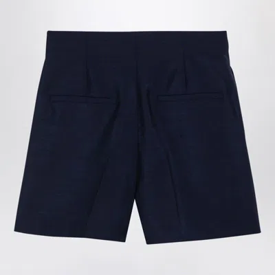 Sportmax Max Mara   Blue Wool-blend Shorts