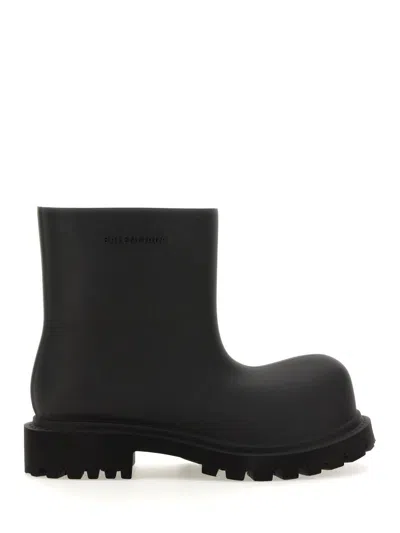 Balenciaga Steroid Ankle Boots In Black
