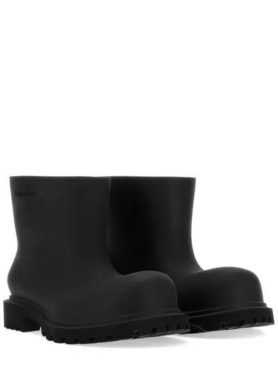 Balenciaga Steroid Ankle Boots In Black