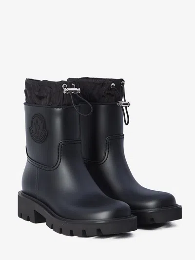 Moncler Stylish High-top Mini Boots With Drawstring Fastening 20 Cm In Animal Print