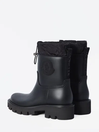 Moncler Stylish High-top Mini Boots With Drawstring Fastening 20 Cm In Animal Print