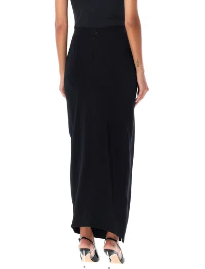 Mugler Long Skirt With Piercing Detail