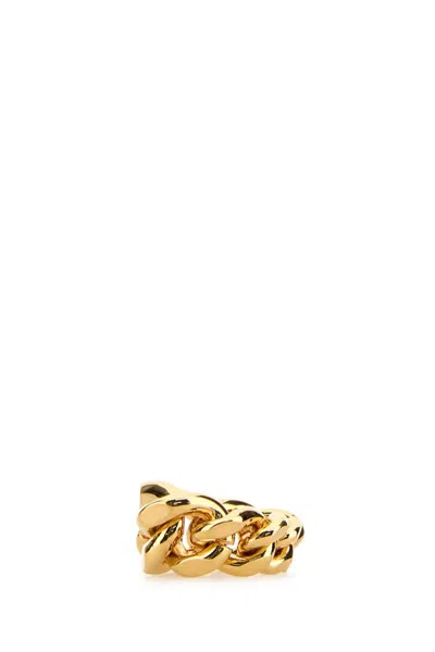 Jil Sander Gold Metal Ring In Gold