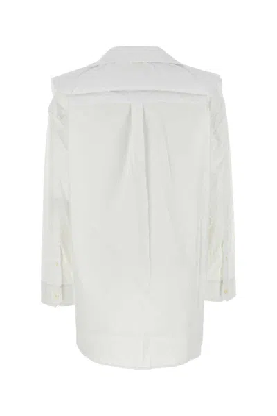 Y/project Loose-fit Chained Poplin Shirt In White