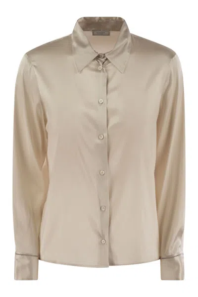 Peserico Women Silk Crepe Shirt
