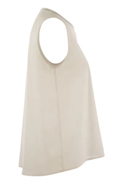 Peserico Women's Stretch Silk Crepe De Chine Top