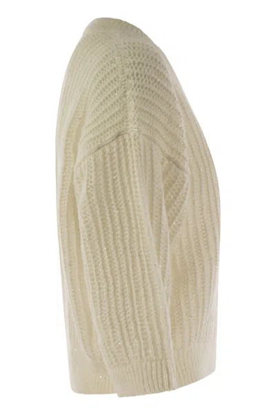 Peserico Women Tricot Sweater With Micropaillettes
