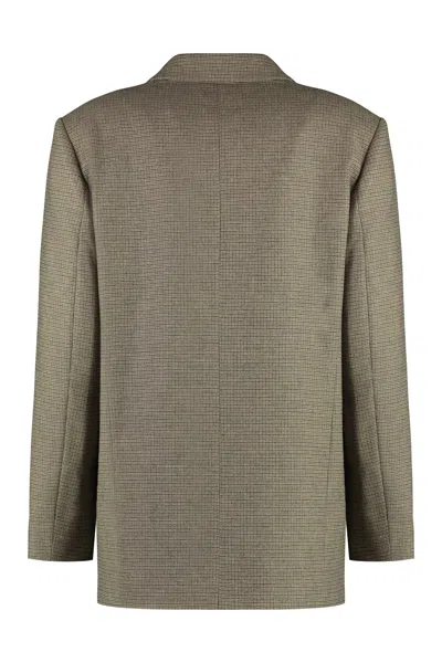 Pinko Tenaglia Double-breasted Wool Blazer