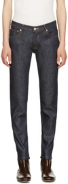 Apc Indigo Cropped Skinny Jeans