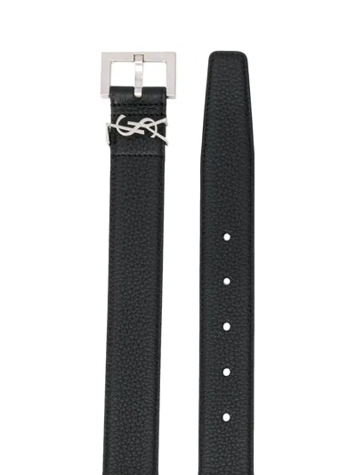 Saint Laurent Cassandre Belt Square Buckle Accessories