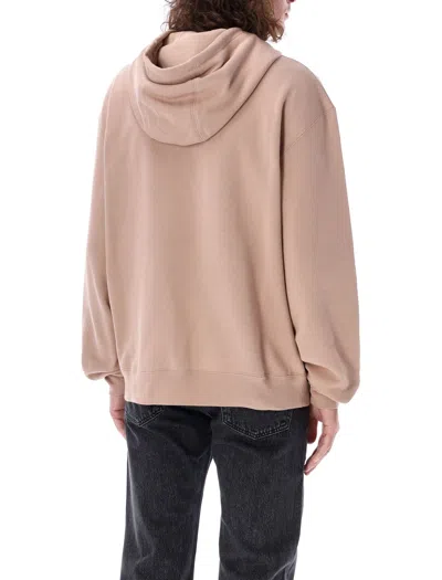 Saint Laurent Oversized Hoodie With Kangaroo Pocket And Ribbed Finish