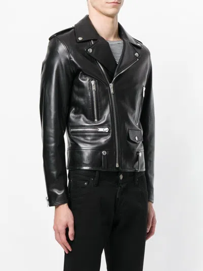 Saint Laurent Cocktail Print Biker Jacket