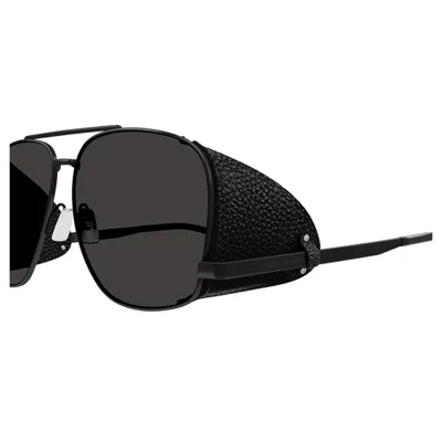 Saint Laurent Stylish Leather Spoiler Sunglasses For Men