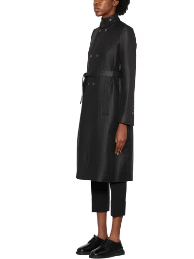 Sapio Long Double-breasted Coat