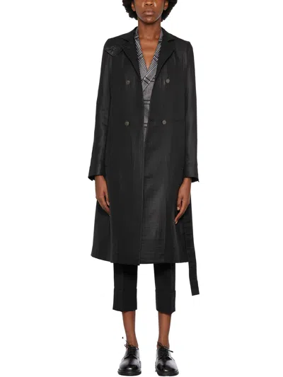 Sapio Long Double-breasted Coat