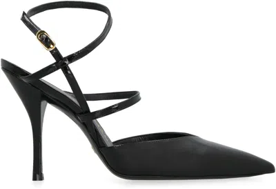 Stuart Weitzman 100mm Strapeze Patent Leather Pumps
