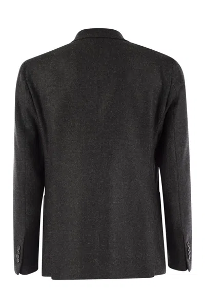 Tagliatore Blue Double-breasted Jacket With Patch Pockets