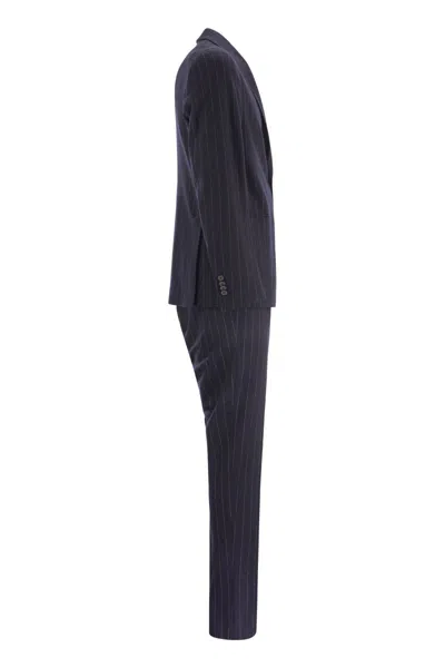 Shop Tagliatore Wool And Cotton Suit
