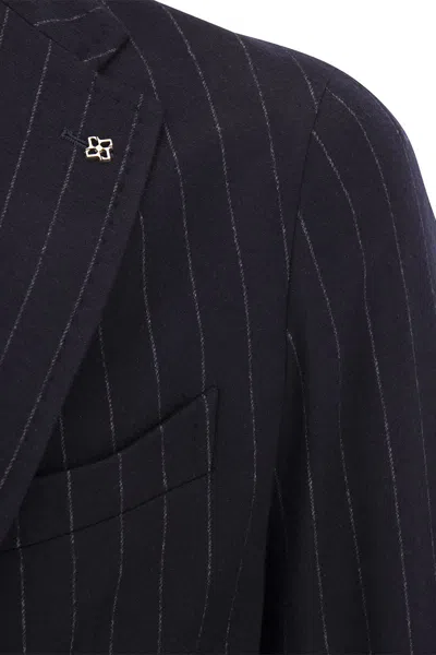 Shop Tagliatore Wool And Cotton Suit