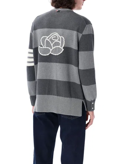 Thom Browne Men's Rugby Rose Icon Sweater