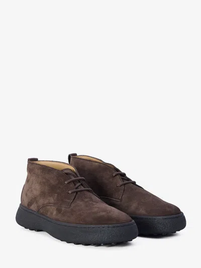 Tod's Men Suede Leather Ankle Boots