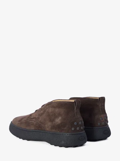 Tod's Men Suede Leather Ankle Boots