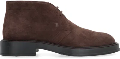Tod's Suede Leather Ankle Boot Shoes