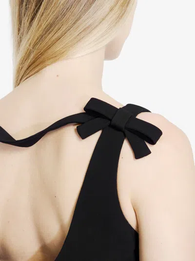 Valentino Black Sleeveless Crewneck Mini Dress