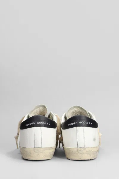 Golden Goose Superstar Mixed Leather Low-top Sneakers In White