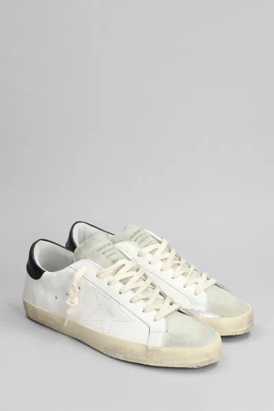 Golden Goose White Leather Lace-up Sneakers In White