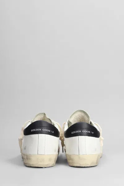 Golden Goose White Leather Lace-up Sneakers In White