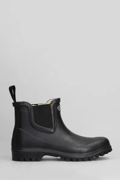 Superga Rubber Boot In Black