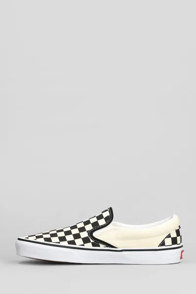 Vans Unisex Classic Slip On Checkerboard Shoes In Black Off White In Multi