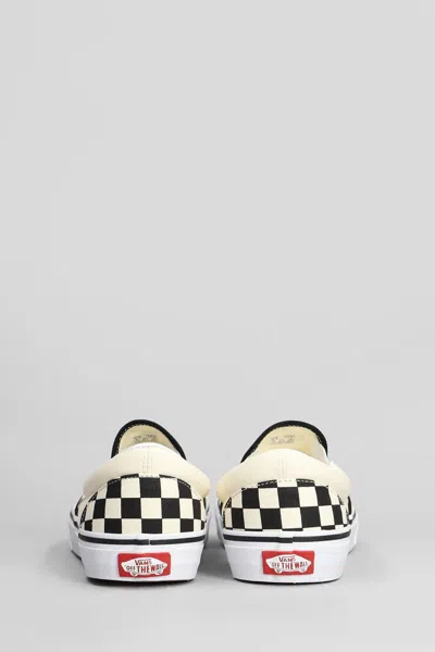 Vans Unisex Classic Slip On Checkerboard Shoes In Black Off White In Multi